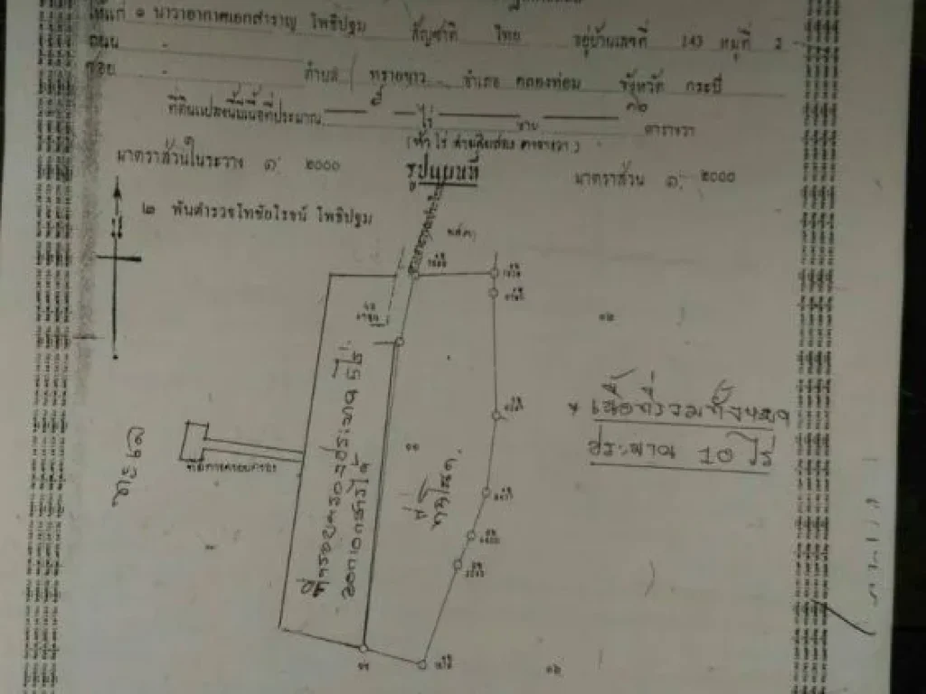 ขายที่ดิน เนื้อที่ 9 ไร่ อคลองท่อม จกระบี่