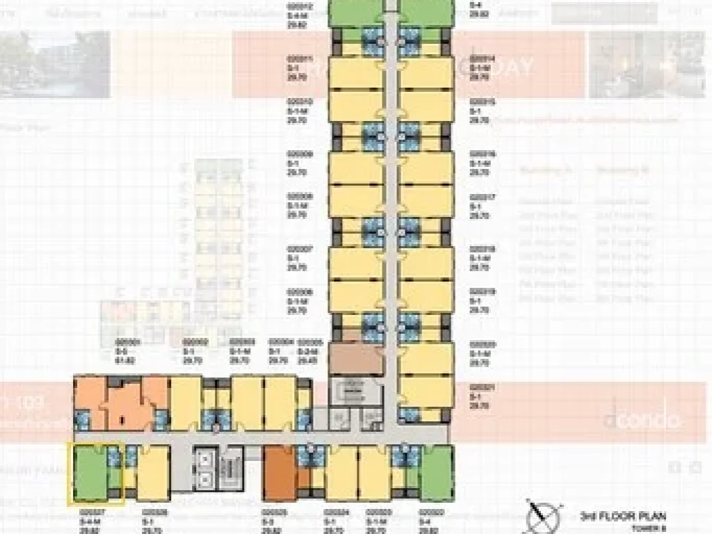 ขายดีคอนโด สุขุมวิท 109 d condo Sukhumvit 109 ชั้น3 ห้องมุม เนื้อที่ 3080 ตรม อาคาร B พร้อมเฟอร์ฯ