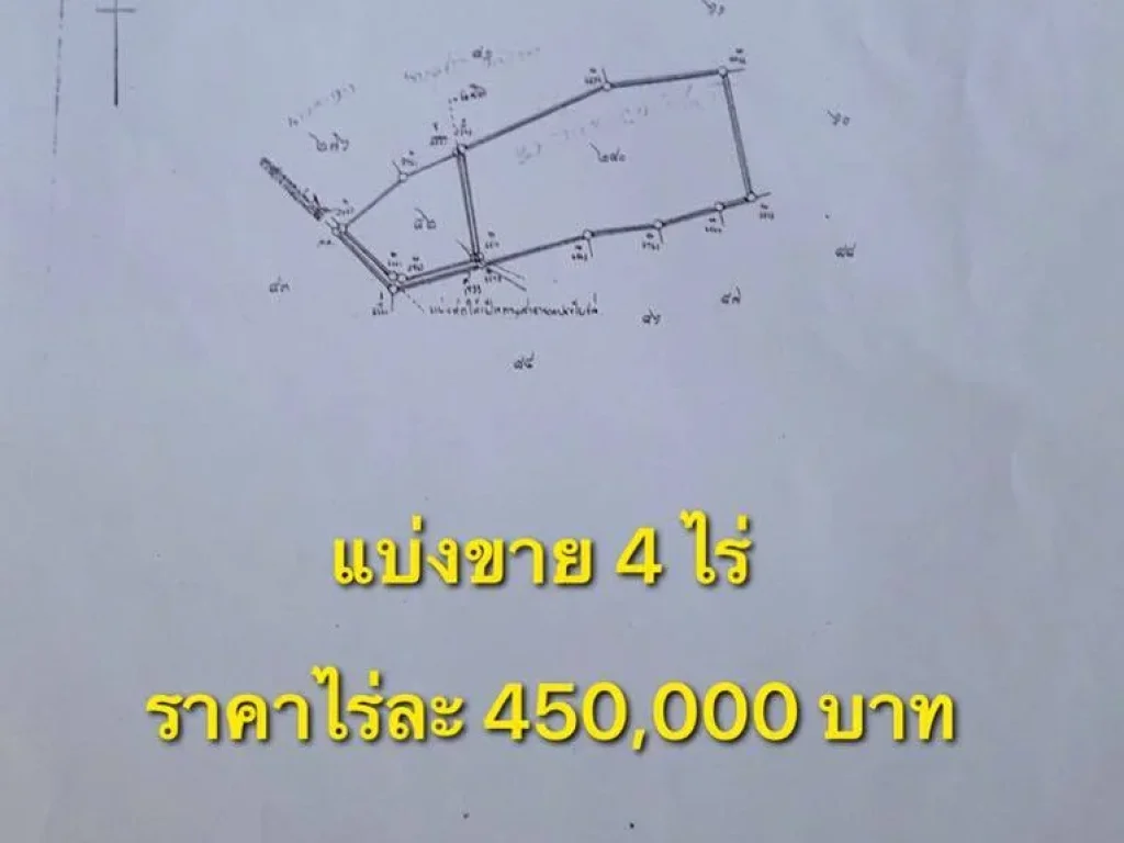 ขายที่ดินเปล่า เนื้อที่ 4 ไร่