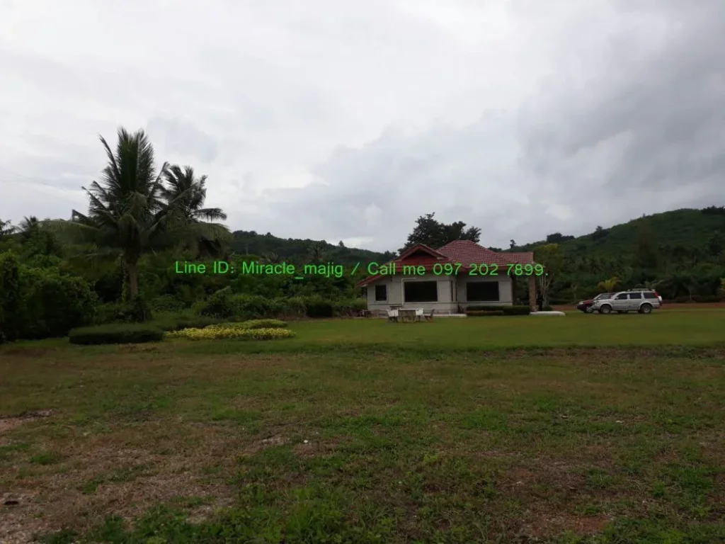 ต้องการที่ดินติดชายหาดสวยพร้อมบ่้านพักตากอากาศต้องแปลงนี้