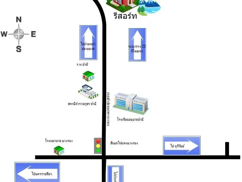 ขายรีสอร์ท นางรองบุรีรัมย์ พร้อมประกอบกิจการได้เลย