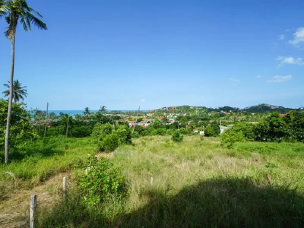 Land sea view for sale in Choeng Mon Bophut Koh Samui best investment near Baywater Resort Samui