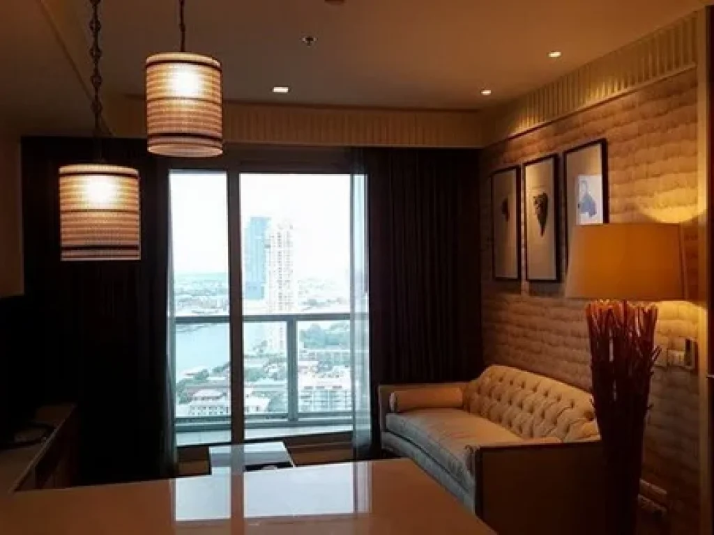 FOR RENT เช่า THE RIVER CHAROENNAKORN 1 bed 56 Sqm 35000 High Floor CHAOPRAYA RIVER VIEW