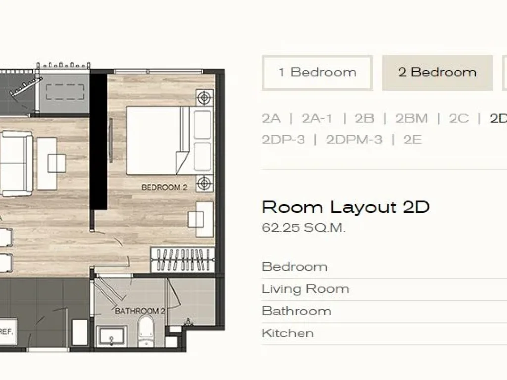 Condo For Sell ขายดาวน์ The Line Jatujak-Mochit 2 นอน 2 น้ำ 6225 ตรม