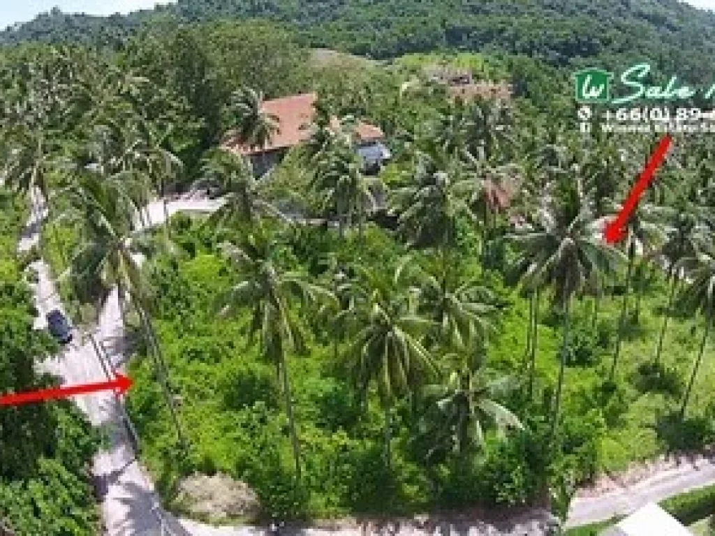 Land Sea View for Rent Koh Samui located south west of the island 2 rai in Taling Ngam Koh Samui