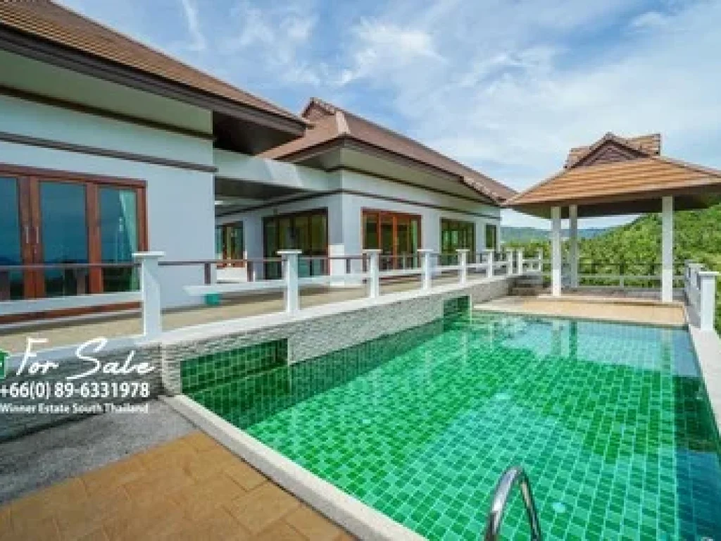 Seaview Land and House for sale in Ban Bang Rak Tambon Bophut Koh Samui 2 Rai