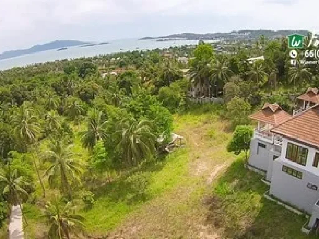 Seaview Land and House for sale in Ban Bang Rak Tambon Bophut Koh Samui 2 Rai