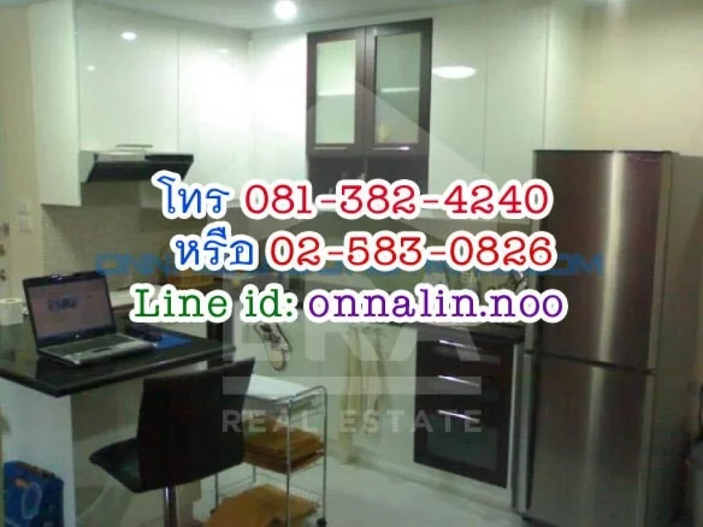 ห้องชุดตกแต่งสวย เฟอร์นิเจอร์บิวท์อิน 60 50 ตร ม ERA565597 โทร 081-382-4240 หรือ 02-583-0826