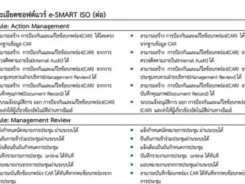 New ซอฟต์แวร์ระบบควบคุมคุณภาพ e-SMART ISO ลดข้อผิดพลาดในการทำงานตามระบบมาตรฐาน ค้นหาเอกสารได้ง่าย ถูกต้อง แม่นยำ ตามมาตรฐาน ISO