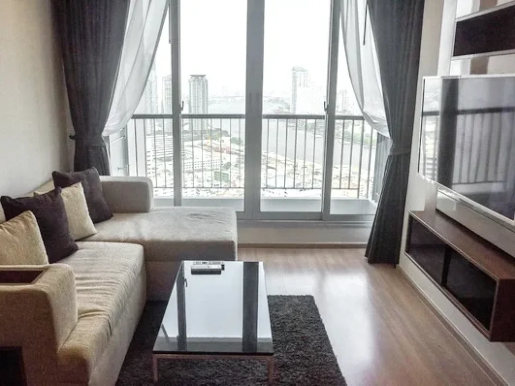 FOR RENT สำหรับเช่า RHYTHM SATHORN 1 bed 40 Sqm35000 Fully Furnished Clear River View Amazing Decorated NEAR BTS SAPHAN TAKSIN