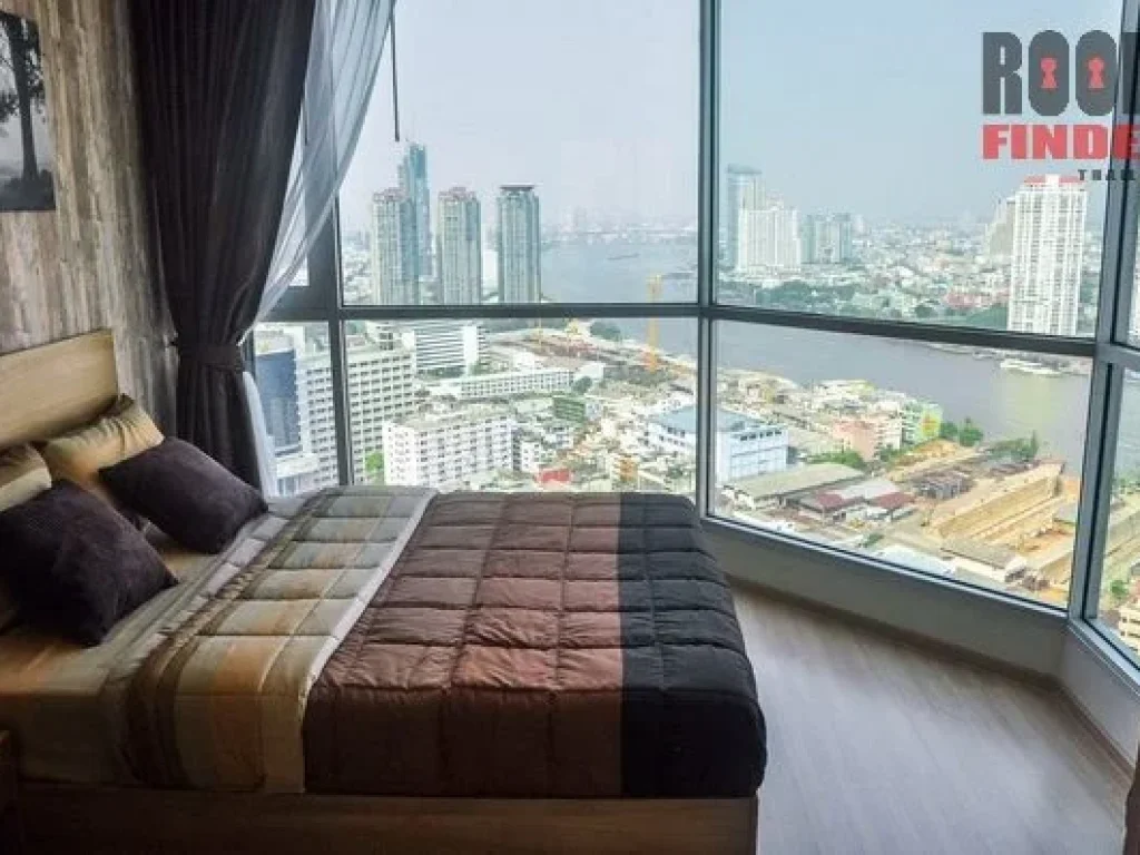 FOR RENT สำหรับเช่า RHYTHM SATHORN 1 bed 40 Sqm35000 Fully Furnished Clear River View Amazing Decorated NEAR BTS SAPHAN TAKSIN