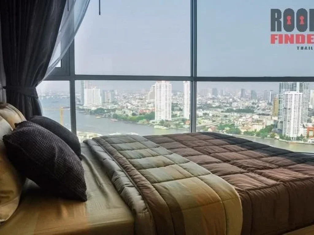 FOR RENT สำหรับเช่า RHYTHM SATHORN 1 bed 40 Sqm35000 Fully Furnished Clear River View Amazing Decorated NEAR BTS SAPHAN TAKSIN