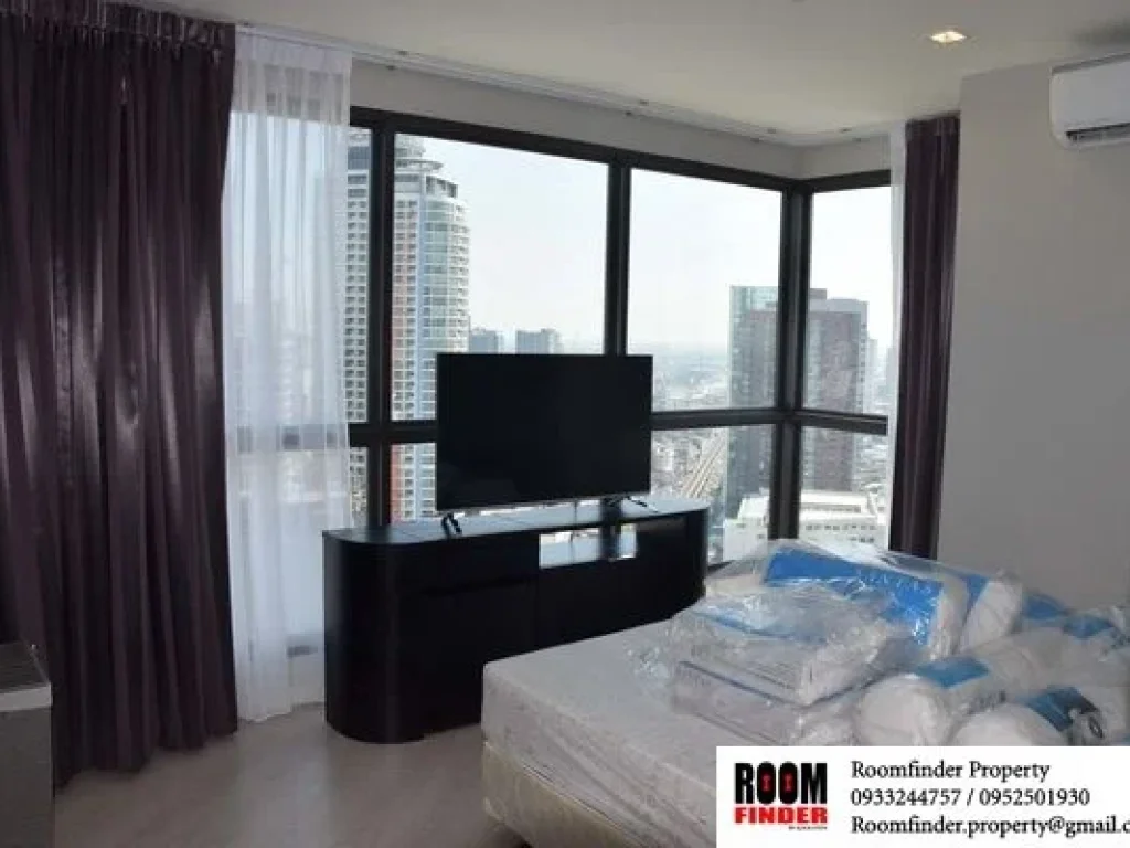 FOR RENT สำหรับเช่า RHYTHM SUKHUMVIT 44-1 2 beds 2 baths 69 Sqm60000 High Floor Amazing City View NEAR BTS PHRAKANONG