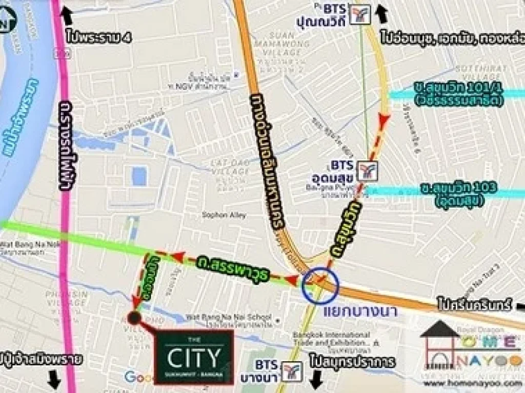 ให้เช่าบ้านเดี่ยว 2 ชั้น เดอะซิตี้ สุขุมวิท-แยกบางนา 72 ตารางวา4 ห้องนอน