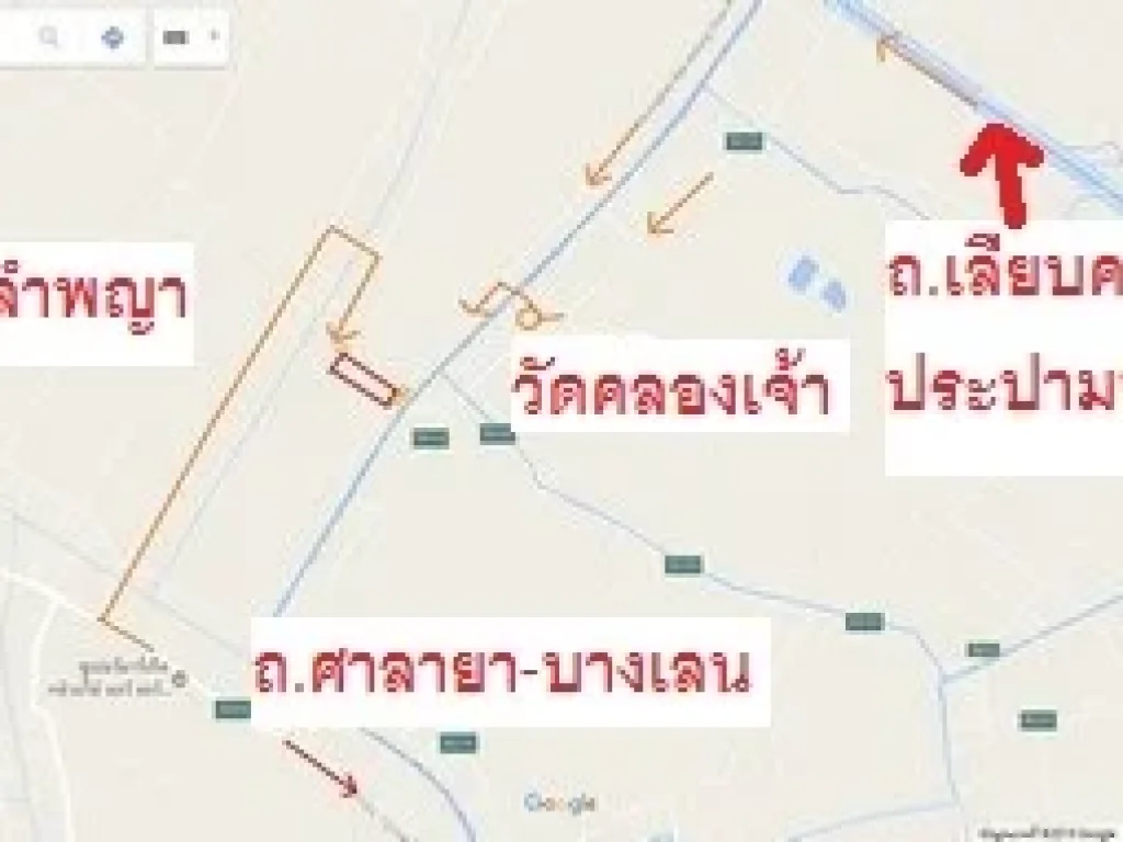 ขายที่ดินจัดสรร 15 ไร่เศษ แบ่งขายได้ ติดถนน 2 ด้าน ถโครงการบ้านคลองเจ้า นครปฐม ใกล้วัดคลองเจ้า ด่วน