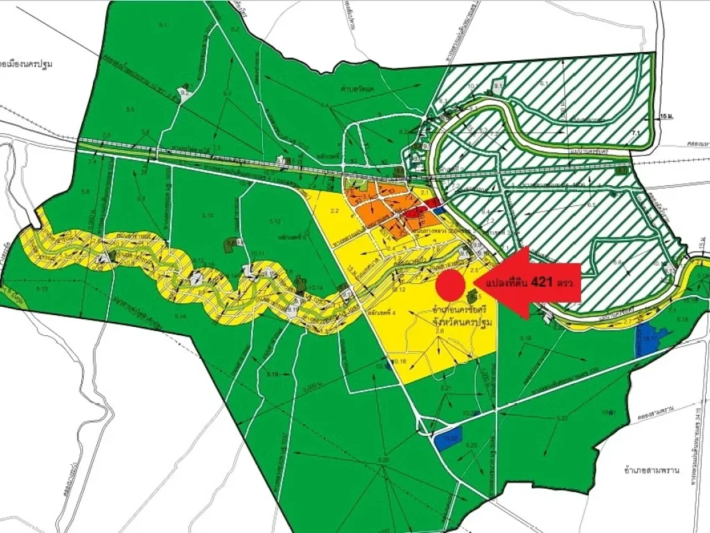ขายที่ดินเปล่า 421 ตรว ในสนาม กฤษดาซิตี้ กอล์ฟฮิลล์ นครปฐม เหมาะสร้างบ้านพัก ถูกกว่าประเมินที่ดิน