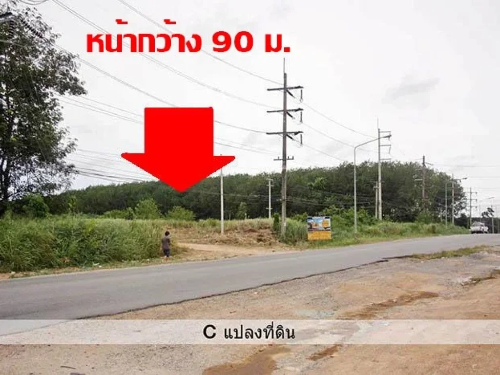 ที่ดินตรงข้ามทางเข้านิคมฯเหมราชระยอง บ้านค่าย 27 ไร่