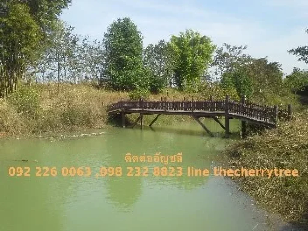 ที่ดินนครพนม35ไร่ ติดถนนใหญ่ ใกล้สะพานมิตรภาพไทยลาว มีโฉนด ถมสูง4เมตร