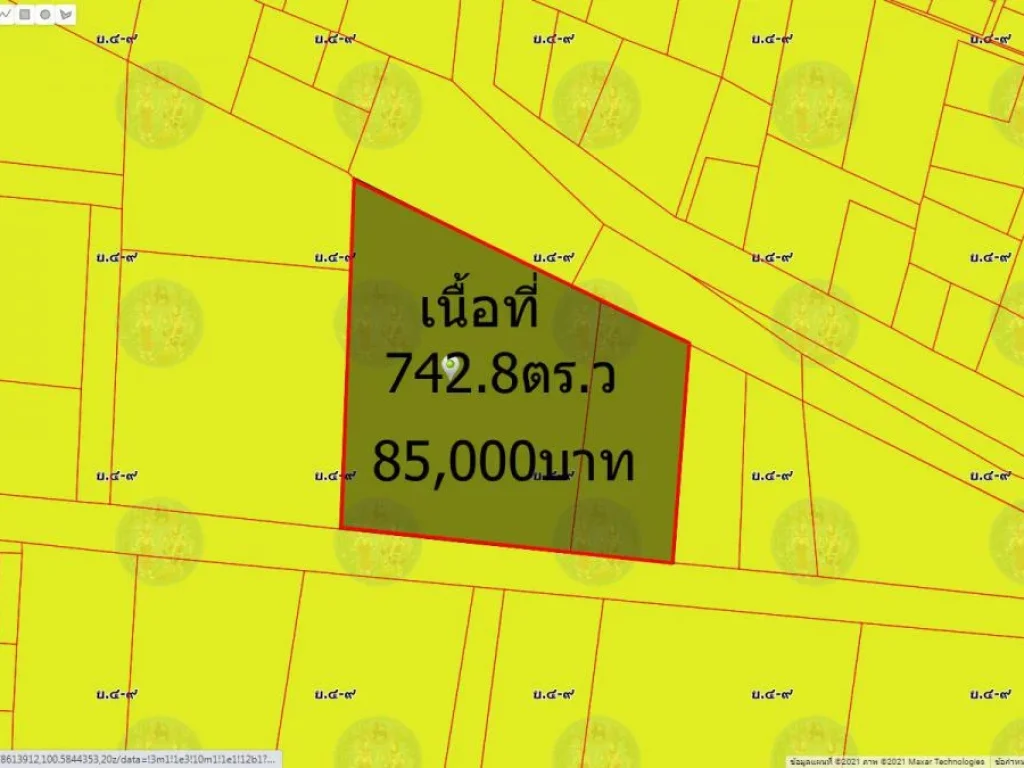 ขายที่ดินเปล่า 7428ตารางวา ซอย วิภาวดีรังสิต60 แยก18-1-6-2-5 ที่ดินถมแล้ว