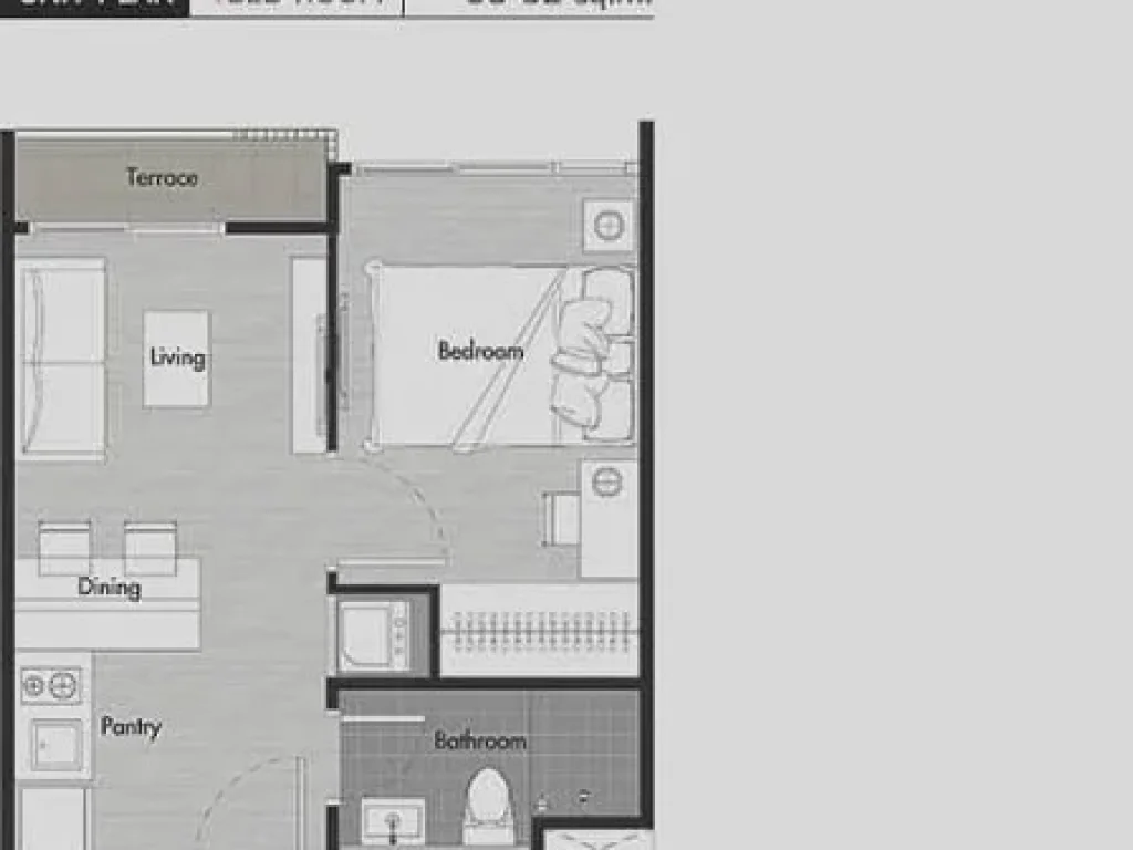 code4894 ขาย หรือ เช่า Zelle condo รัตนาธิเบศร์ ห้องริมบันไดหนีไฟ