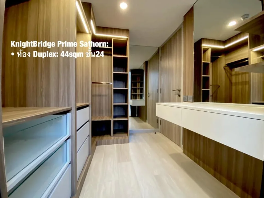 ให้เช่าคอนโด KnightsBridge Prime Sathorn ห้อง Duplex ขนาด 44 ตารางเมตร