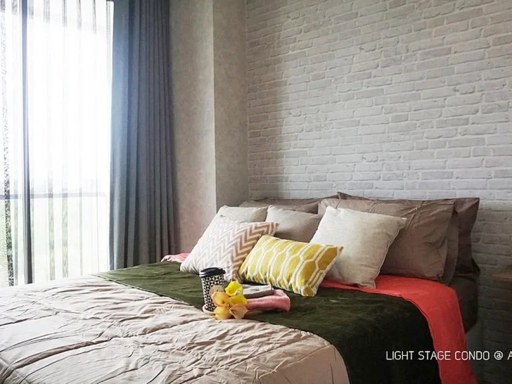 Light Stage Condo ใกล้ ABAC บางนา 30 ตรม 1 ห้องนอน ชั้น3 วิวสวย ทิศตะวันออก ตกแต่งครบ