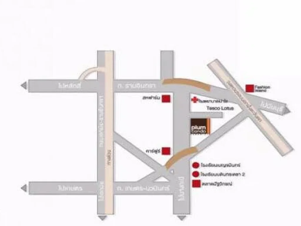 ให้เช่าคอนโด พลัม คอนโด นวมินทร์ ห้องสตูดิโอ 1 ห้องน้ำ ตึก C ชั้น 6 ขนาด 29 ตรม