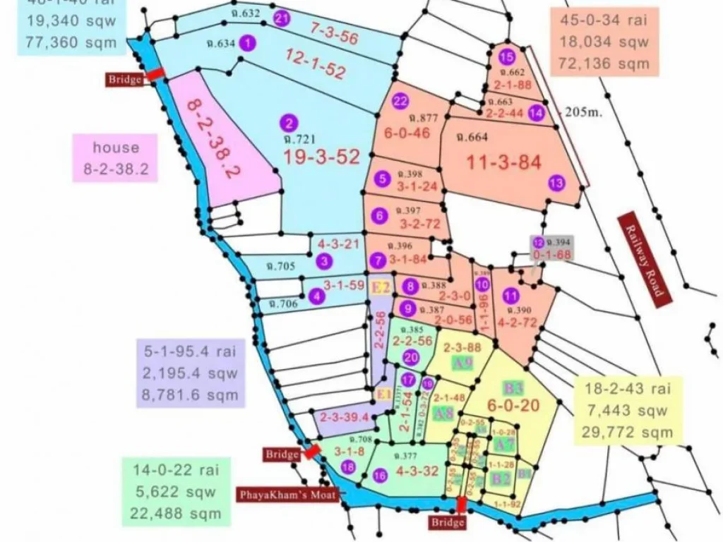 ขายที่ดินติดถนนเลียบรถไฟ เหมาะกับจัดสรรหนองผึ้ง ผังเมืองสีเหลือง ราคาถูก