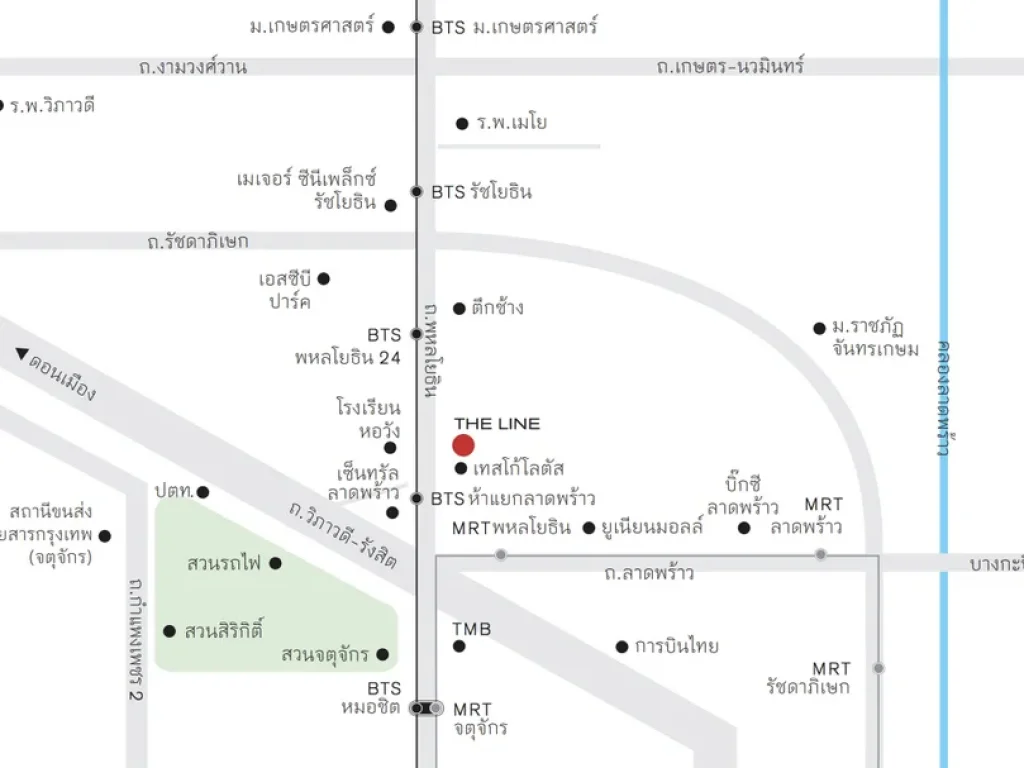 เดอะ ไลน์ พหลโยธิน พาร์ค เยื้องเซ็นทรัล ลาดพร้าว 40 ตรม 1 ห้องนอน ชั้น3 วิวสวน หน้าสัญญา VVIP