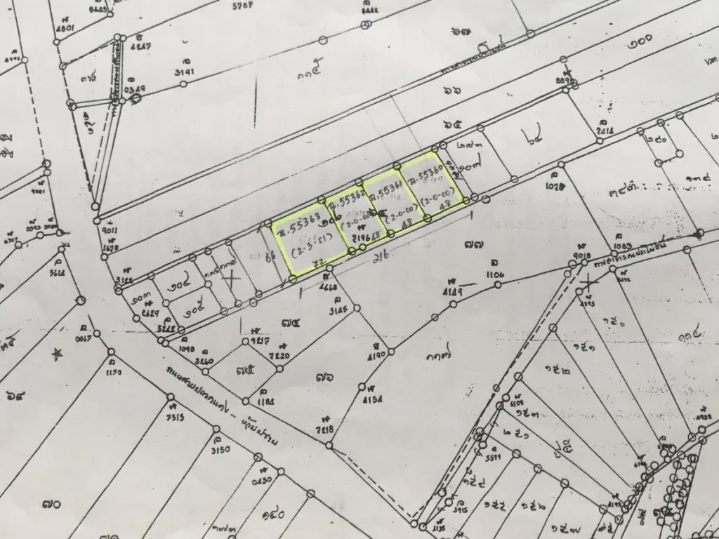 ขายที่ดิน 8-3-51 ไร่ รวม 4 แปลงติดต่อกัน ไร่ละ 32 ล้านบาท