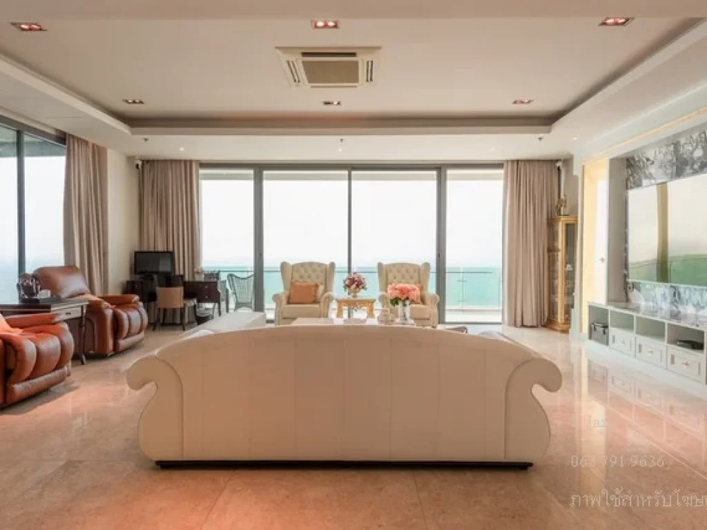 ขาย Penthouse pool villa ติดทะเล 3 นอน 3 น้ำ 450 ตรม มีสระว่ายน้ำ ใหญ่สุดในชลบุรี