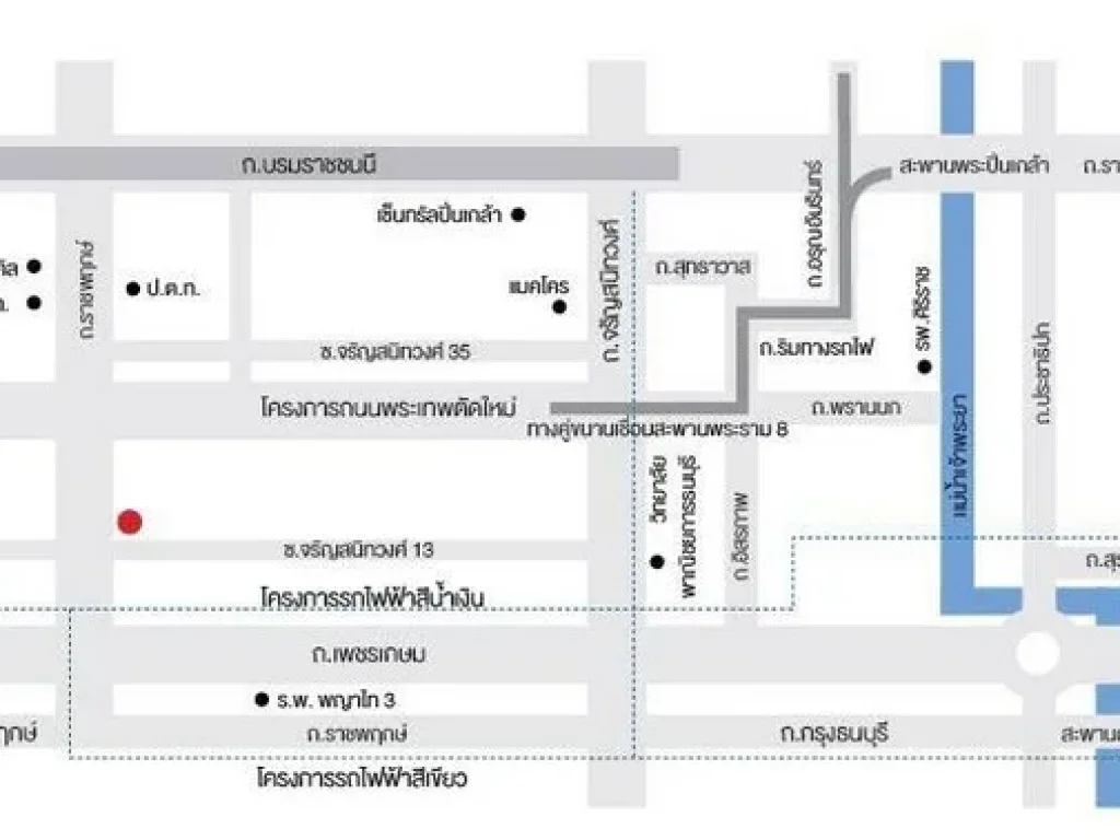 ให้เช่า ดีคอนโด แคมปัส รีสอร์ท ราชพฤกษ์ - จรัญฯ 13 ขนาด 30 ตรม 1นอน 1น้ำ อาคาร A ชั้น 2 วิวสระ