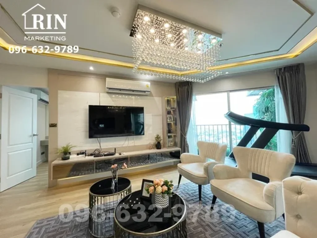 ขาย คอนโด Belle Grand พระราม 9 ห้อง Duplex ขนาด 108 ตรม 2 Bed ชั้น 32 ติดเซนทรัลพระราม 9 แต่งสวยมาก