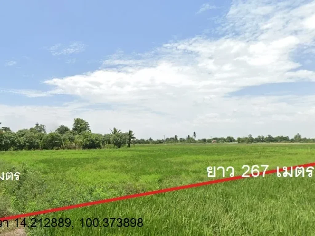 ขายที่ดินแปลงสวย ทำเลดี 10 ไร่ ราคา 5500000 บาท Land for sale 16000 square meters at Ayutthaya province