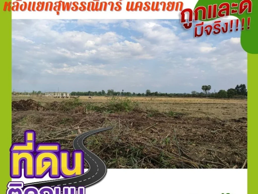 ขายที่ดินนครนายก แปลงสุดท้าย 2 ไร่ หมดแล้วหมดเลย หลังแยกสุพรรณิการ์ ใกล้ถนน 305 รังสิต-นครนายก