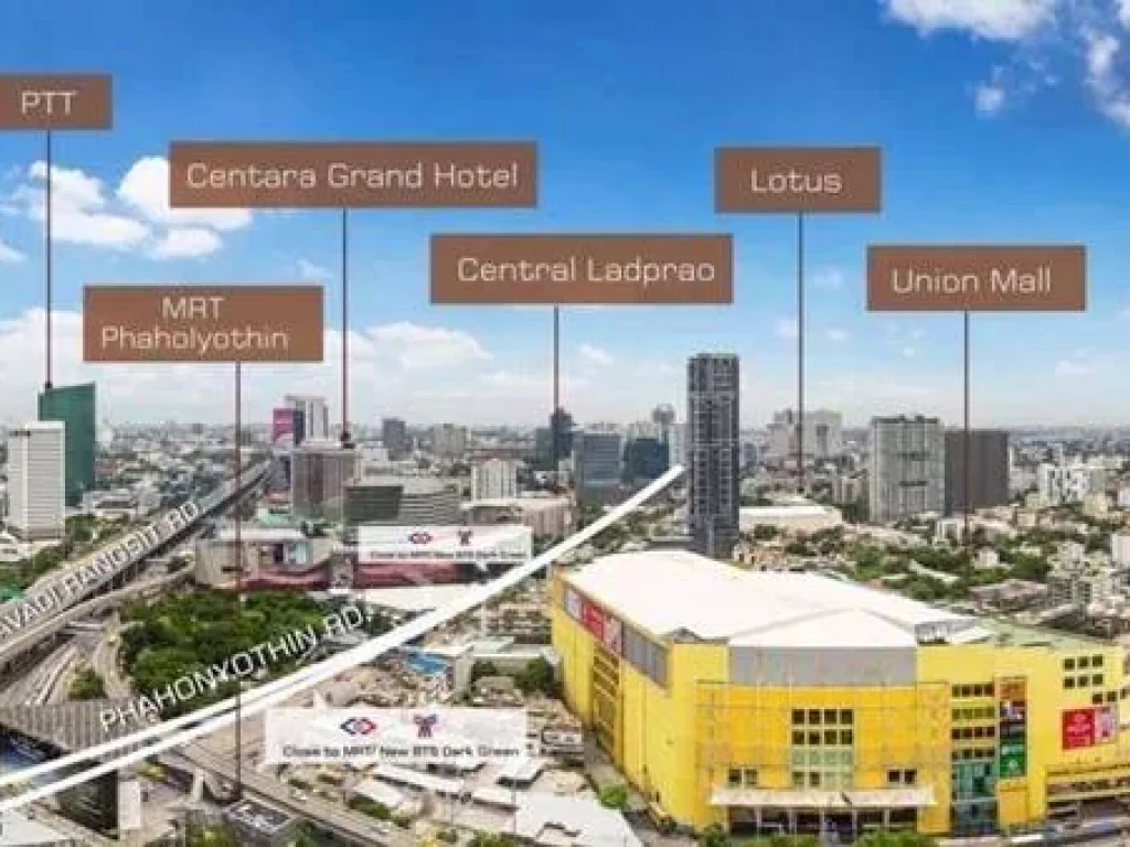 ให้เช่า Condo The Saint Residences แยกลาดพร้าว One bed 30 ตรม ห้องใหม่วิวสวย ห้องหันไปทางทิศเหนือ