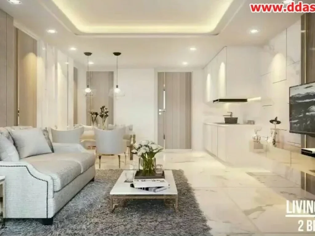 For Slae The Rhine Condominium Jomtien Pattaya พัทยา ภายในห้องแต่งครบ Fully furnished