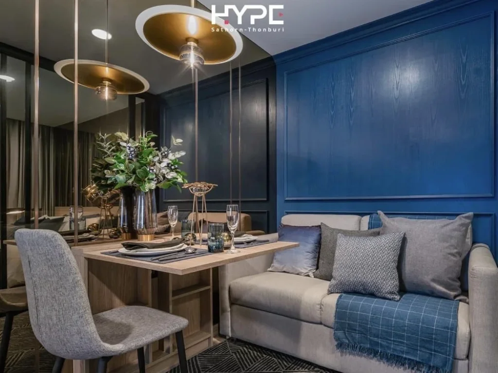 ขายดาวน์ คอนโด HYPE สาทร-ธนบุรี ห้อง studio 252 ตรม เฟอร์ครบ ใกล้ BTS กรุงธนบุรี