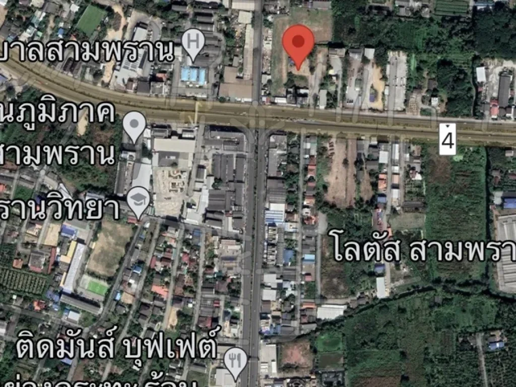 ขายที่ดิน ติดถนนเพชรเกษม กม36 ใกล้โรงเรียนสามแยกนายร้อย อสามพราน นครปฐม