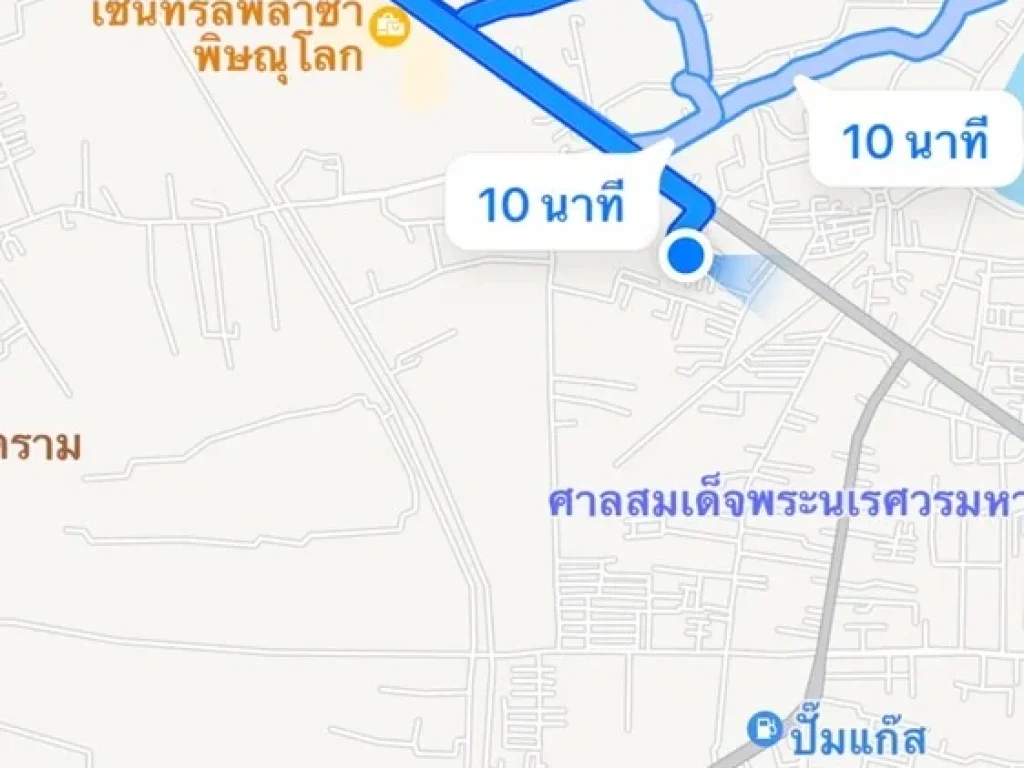 ขายที่ดิน ตรงข้ามห้างเซ็นทรัลในเมืองพิษณุโลก เพื่อที่อยู่อาศัย