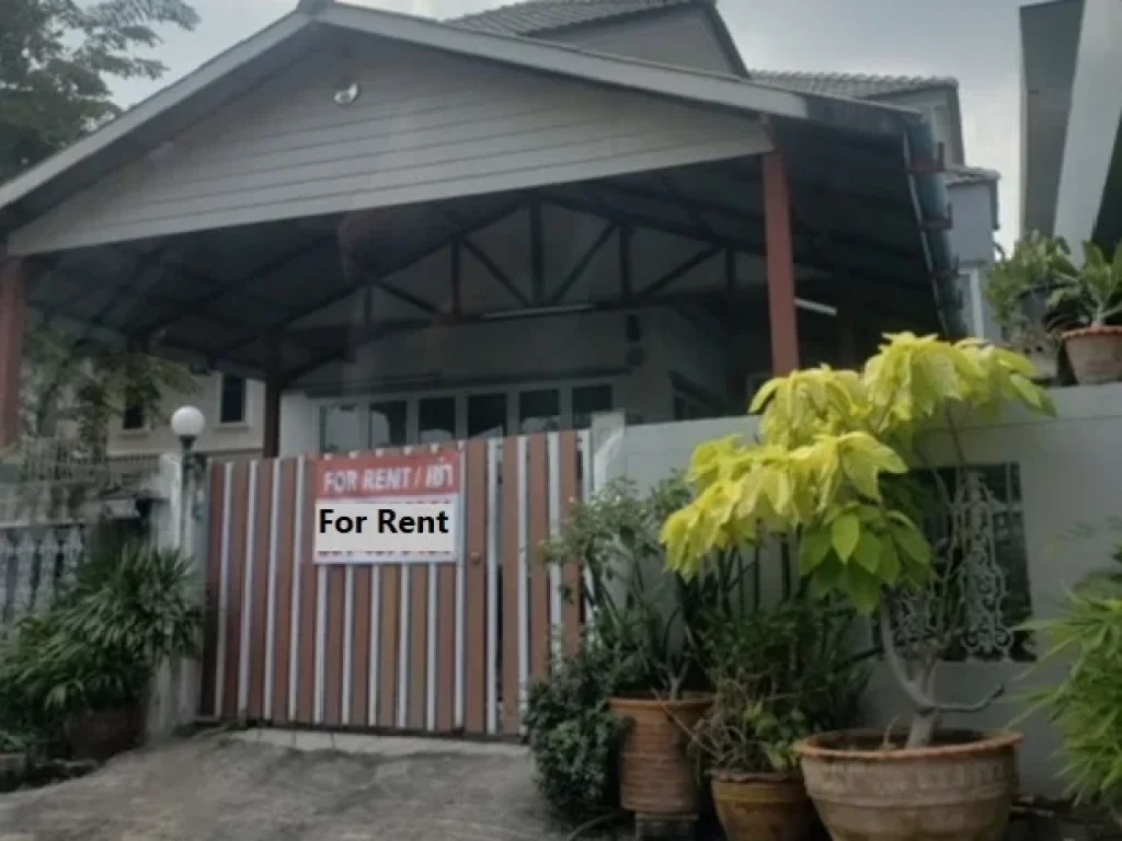 For Rent ให้เช่าบ้านเดี่ยว 2 ชั้น หมู่บ้านสัมมากร รามคำแหง 110 บ้านสวย แอร์ 3 เครื่อง