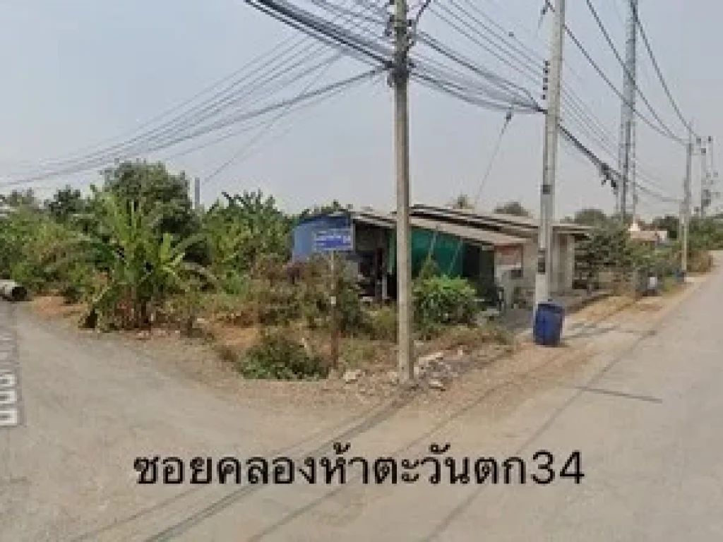 ขายที่ดิน9-2-29 ไร่ รังสิตคลองห้า ฝั่งตะวันตก 34 เหมาะสร้างบ้าน ทำเกษตร SSP-FL-1923