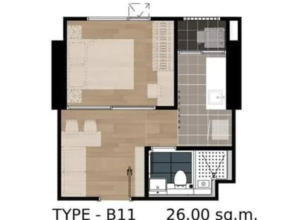 ขายด่วน คอนโด แอสปาย สาทร-ตากสิน คอปเปอร์ โซน 1ห้องนอน 2638ตรม ชั้น11 ใกล้BTSวุฒากาศ