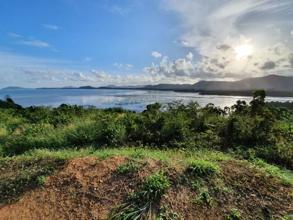 ขายที่ดินเปล่าติดทะเล 12ไร่ วิวทะเลอ่าวปอ360องศา ภูเก็ต Land for sale on the beach 12 rai 360 degree sea view of Ao Por Phuket