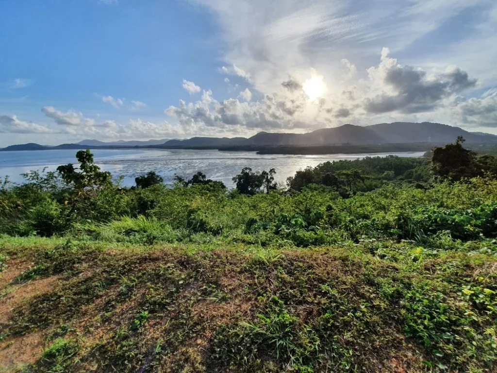 ขายที่ดินเปล่าติดทะเล 12ไร่ วิวทะเลอ่าวปอ360องศา ภูเก็ต Land for sale on the beach 12 rai 360 degree sea view of Ao Por Phuket