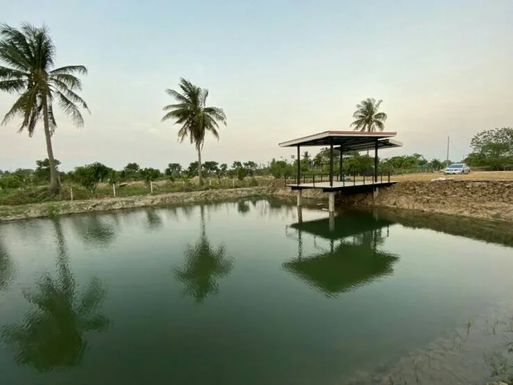 ขายที่ดินพร้อมบ่อและศาลาริมน้ำ ในอำเภอบ้านโป่ง จังหวัดราชบุรี