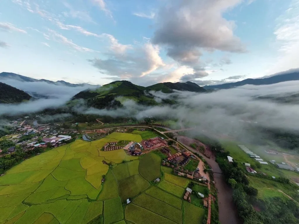 ขายที่ดินบ้านสะปัน บ่อเกลือ น่าน เหมาะสำหรับสร้างบ้านอยู่ยามเกษียณ รีสอร์ต ที่พักวิวทะเลหมอก ร้านอาหารวิวทุ่งนา คาเฟ่ริมน้ำว้าน้ำมาง