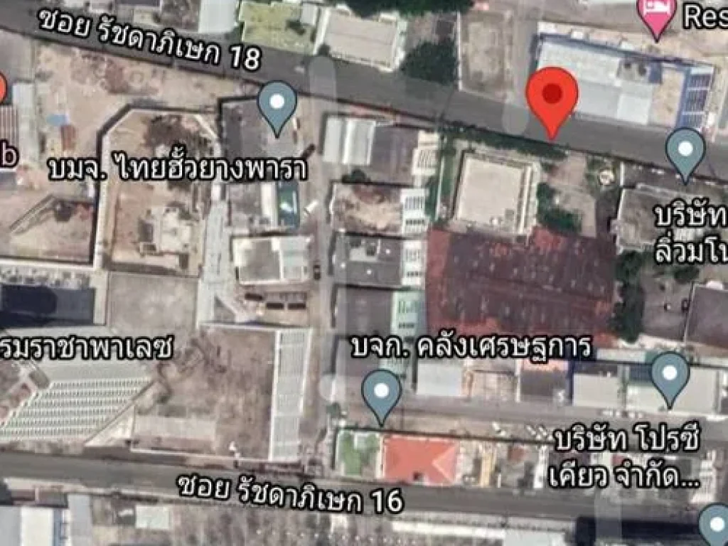 ขายที่ดินมีสิ่งปลูกสร้าง 1-3-0 ไร่ ถนนซอยรัชดา18 ห่างสถานีรถไฟฟ้า MRT สุทธิสาร 460ม แขวงห้วยขวาง เขตห้วยขวาง กรุงเทพๆ