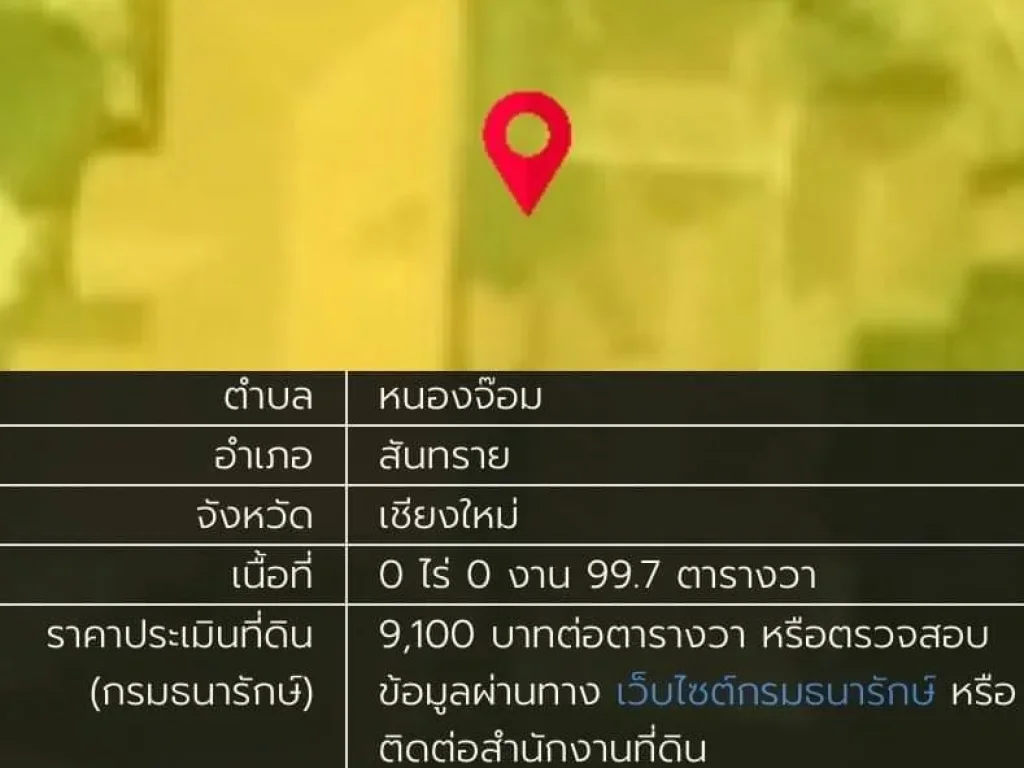 ขายที่ดินผังเหลือง 997 ตรว ทำเลดี ใกล้รวมโชค เชียงใหม่