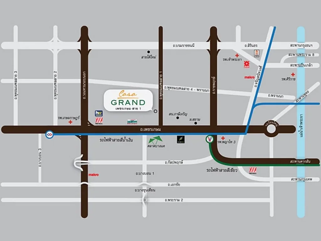 บ้านเดี่ยว คาซ่า แกรนด์ เพชรเกษม สาย1 ใกล้รถไฟฟ้า MRT ภาษีเจริญ เนื้อที่ 67 ตรว 3 ห้องนอน 4 ห้องน้ำ